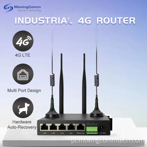 Modem GSM industrial sem fio LTE Cellular LTE 4G